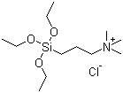 structure of CAS# 84901-27-9, 3-Triethoxysilylpropyltrimethylammonium chloride