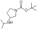 structure of CAS# 849107-00-2, (3R)-3-[(1-甲基乙基)氨基]-1-吡咯烷甲酸叔丁酯