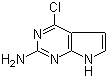structure of CAS# 84955-31-7, 2-氨基-4-氯吡咯并[2,3-d]嘧啶