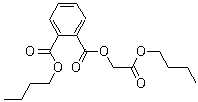 structure of CAS# 85-70-1, Butyl carbobutoxymethyl phthalate