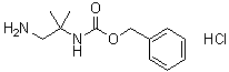 structure of CAS# 850033-67-9, 1-氨基-2-(苄基氧基羰基氨基)-2-甲基丙烷盐酸盐