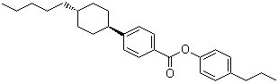 structure of CAS# 85005-66-9, 4-Propylphenyl 4-(trans-4-pentylcyclohexyl)benzoate