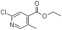 CAS # 850080-86-3, 2-Chloro-5-methyl-4-pyridinecarboxylic acid ethyl ester, 2-Chloro-5-methylpyridine-4-carboxylic acid ethyl ester