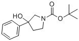 structure of CAS# 851000-71-0, Tert-butyl 3-hydroxy-3-phenylpyrrolidine-1-carboxylate