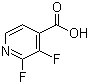 structure of CAS# 851386-31-7, 2,3-二氟吡啶-4-甲酸