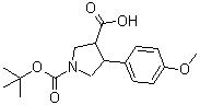 CAS # 851484-94-1, 4-(4-Methoxyphenyl)-1,3-pyrrolidinedicarboxylic acid 1-(1,1-dimethylethyl) ester