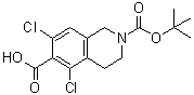structure of CAS# 851784-82-2, 5,7-二氯-3,4-二氢-2,6(1H)-异喹啉二甲酸 2-叔丁酯
