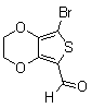 structure of CAS# 852054-42-3, 7-Bromo-2,3-dihydro-thieno[3,4-b]-1,4-dioxin-5-carboxaldehyde
