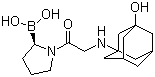 CAS 登录号：852331-49-8, 维达列汀硼酸, [(2R)-1-[[(3-羟基三环[3.3.1.1(3,7)]癸烷-1-基)氨基]乙酰基]-2-吡咯烷基]硼酸