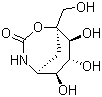 structure of CAS# 85281-06-7, (1S,5S,6S,7R,8S)-6,7,8-Trihydroxy-1-(hydroxymethyl)-2-oxa-4-azabicyclo[3.3.1]nonan-3-one