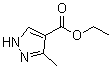 structure of CAS# 85290-78-4, 3-甲基-1H-吡唑-4-羧酸乙酯