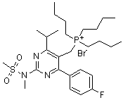 CAS 登录号：853066-73-6, 三丁基[[4-(4-氟苯基)-6-异丙基-2-[甲基(甲基磺酰基)氨基]-5-嘧啶基]甲基]溴化鏻
