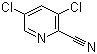 structure of CAS# 85331-33-5, 3,5-Dichloro-2-cyanopyridine
