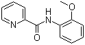 structure of CAS# 85344-72-5, N-(2-Methoxyphenyl)-2-pyridinecarboxamide