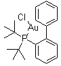 structure of CAS# 854045-93-5, Chloro(di-tert-butyl(2-phenylphenyl)phosphine)gold