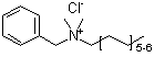 苄基-C12-14-烷基二甲基氯化铵分子结构 (CAS 85409-22-9)