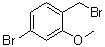 structure of CAS# 854778-42-0, 4-Bromo-1-(bromomethyl)-2-methoxybenzene