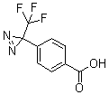 structure of CAS# 85559-46-2, 4-[3-(Trifluoromethyl)-3H-diazirin-3-yl]benzoic acid