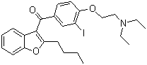 structure of CAS# 85642-08-6, 单碘胺碘酮