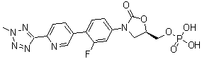structure of CAS# 856867-55-5, Tedizolid phosphate