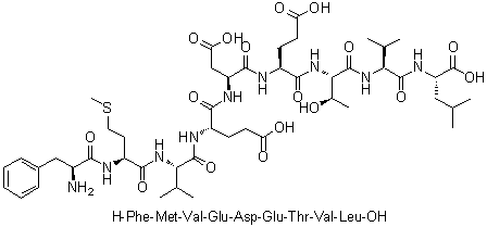 CAS 登录号：856871-00-6, L-苯丙氨酰-L-蛋氨酰-L-缬氨酰-L-alpha-谷氨酰-L-alpha-天冬氨酰-L-alpha-谷氨酰-L-苏氨酰-L-缬氨酰-L-亮氨酸