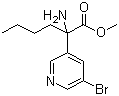 CAS # 856886-54-9, 2-Amino-2-(5-bromopyridine-3-yl)hexanoic acid methyl ester