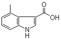 structure of CAS# 858515-65-8, 4-甲基-1H-吲哚-3-羧酸