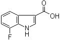 structure of CAS# 858515-66-9, 7-氟-1H-吲哚-3-羧酸