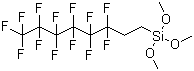 structure of CAS# 85857-16-5, 1H,1H,2H,2H-Perfluorooctyltrimethoxysilane