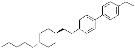 CAS 登录号：85872-01-1, 4-乙基-4'-[2-(反式-4-戊基环己基)乙基]-1,1'-联苯