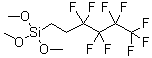 structure of CAS# 85877-79-8, (1,1,2,2-四氢九氟己基)三甲氧基硅烷