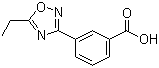 structure of CAS# 859155-81-0, 3-(5-乙基-1,2,4-恶二唑-3-基)苯甲酸