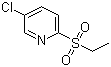 structure of CAS# 859536-33-7, 3-Chloro-6-(ethylsulfonyl)pyridine