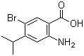 structure of CAS# 859937-44-3, 2-Amino-4-isopropyl-5-bromobenzoic acid