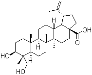 structure of CAS# 85999-40-2, 23-羟基白桦酸