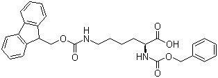 structure of CAS# 86060-82-4, N'-Fmoc-N-Cbz-L-Lysine