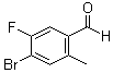 structure of CAS# 861928-26-9, 4-溴-5-氟-2-甲基苯甲醛