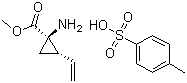 structure of CAS# 862273-27-6, (1R,2S)-1-氨基-2-乙烯基环丙烷甲酸甲酯 4-甲基苯磺酸盐