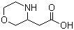 structure of CAS# 86236-84-2, 吗啉-3-乙酸