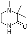 structure of CAS# 86290-99-5, 3,3,4-Trimethyl-2-piperazinone