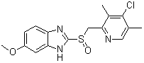 CAS # 863029-89-4, 2-[[(4-Chloro-3,5-dimethyl-2-pyridinyl)methyl]sulfinyl]-6-methoxy-1H-benzimidazole