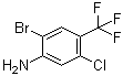 CAS # 863111-48-2, 2-Bromo-5-chloro-4-(trifluoromethyl)benzenamine