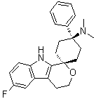 CAS # 863513-91-1, Cebranopadol, (1alpha,4beta)-6'-Fluoro-4',9'-dihydro-N,N-dimethyl-4-phenylspiro[cyclohexane-1,1'(3'H)-pyrano[3,4-b]indol]-4-amine, GRT 6005