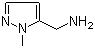 structure of CAS# 863548-52-1, 1-甲基-1H-吡唑-5-甲胺