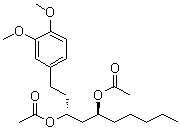 CAS 登录号：863780-90-9, (3R,5S)-1-(3,4-二甲氧基苯基)-3,5-癸二醇二乙酸酯