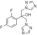 structure of CAS# 86386-73-4, 氟康唑