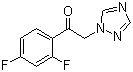 structure of CAS# 86404-63-9, 2'4'-二氟-2-[1-(1H-1,2,4-三唑基)]苯乙酮
