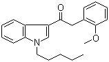 structure of CAS# 864445-43-2, 2-(2-甲氧基苯基)-1-(1-戊基-1H-吲哚-3-基)乙酮