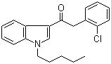 structure of CAS# 864445-54-5, 2-(2-氯苯基)-1-(1-戊基-1H-吲哚-3-基)乙酮
