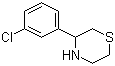 structure of CAS# 864685-25-6, 3-(3-氯苯基)硫代吗啉